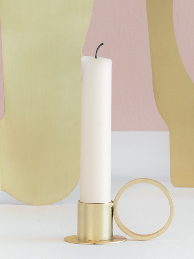 Candle Holder Circle 105518 Gold