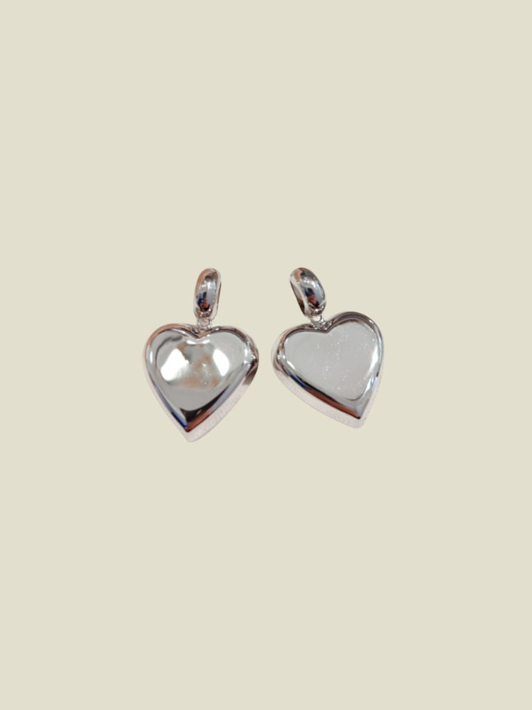 Funky Earrings (Set) Heart Silver
