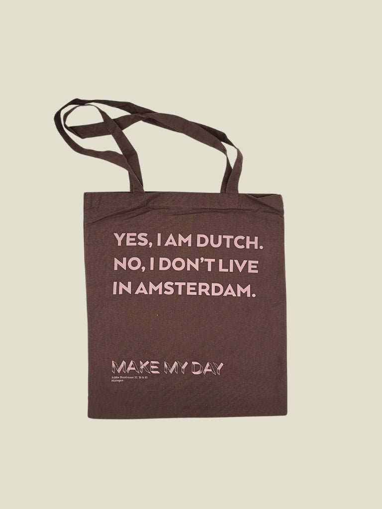 MMD Yes I'm Dutch Tote Bag Brown
