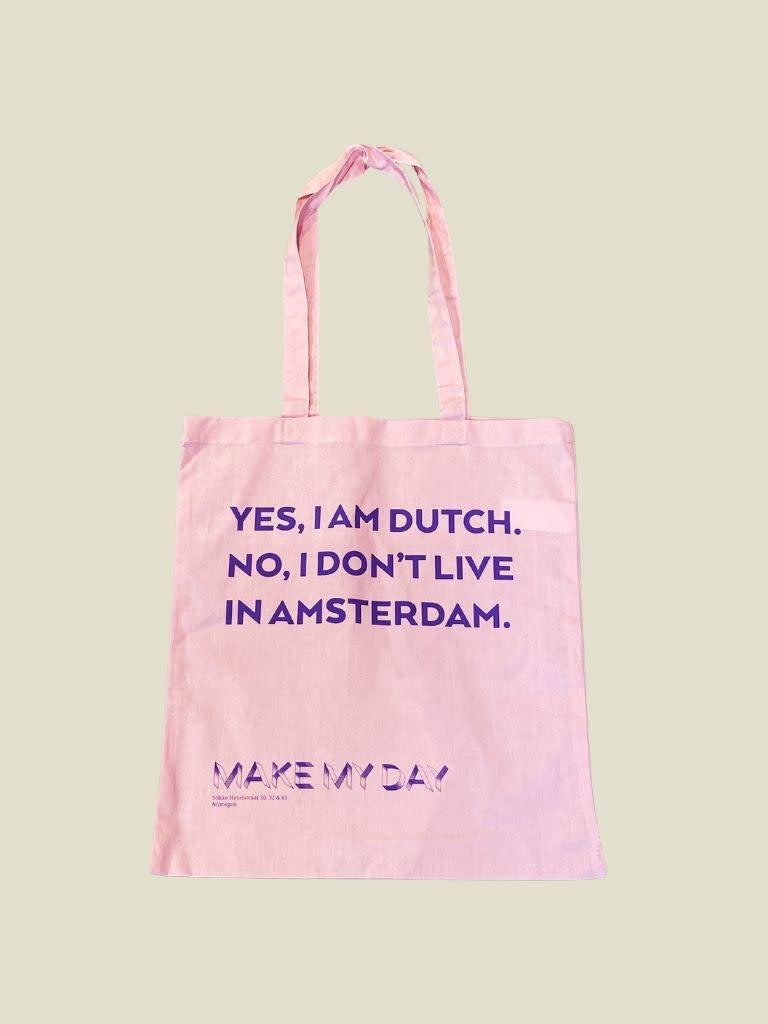 MMD Yes I'm Dutch Tote Bag Pink Lila