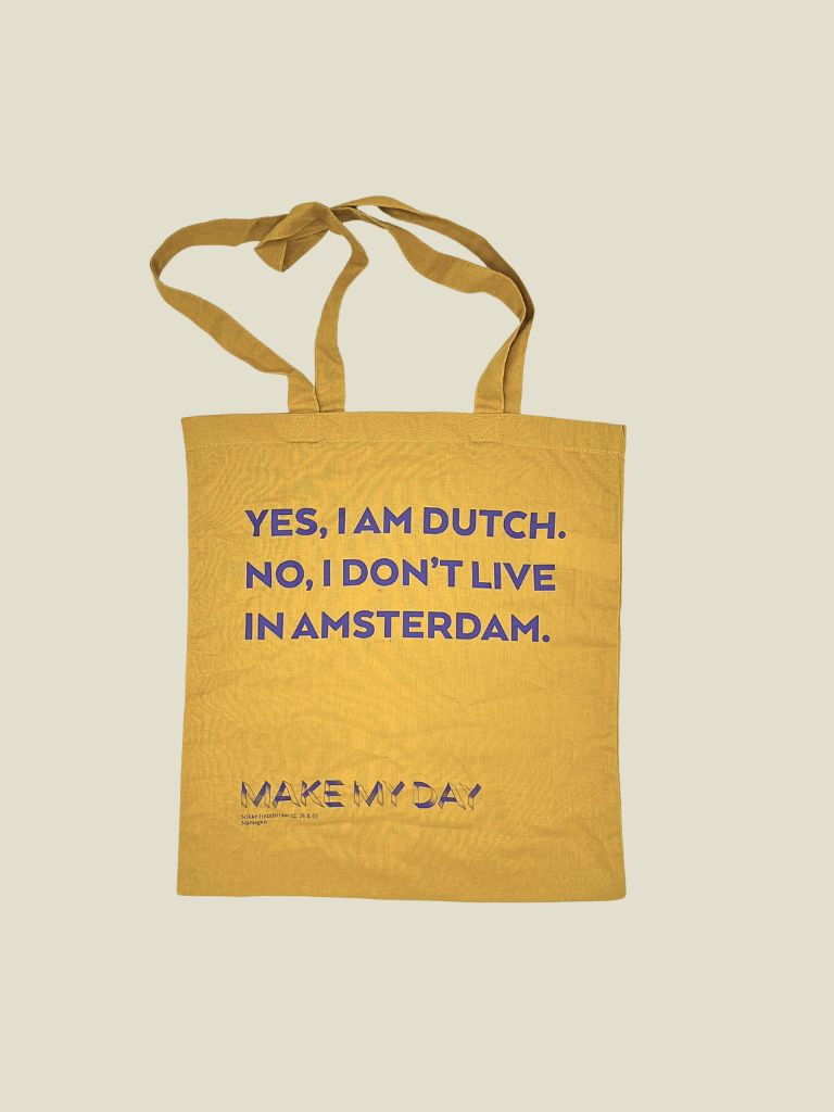 MMD Yes I'm Dutch Tote Bag Yellow Purple