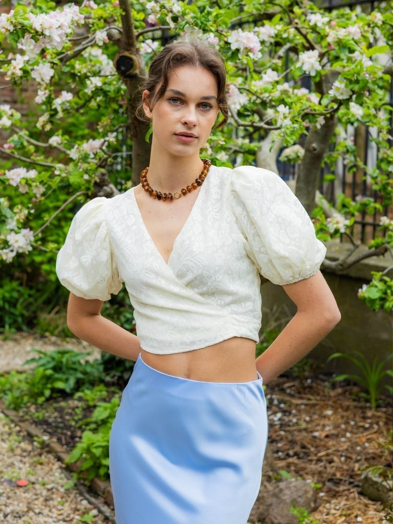 Wrap Blouse Lilliette Beige