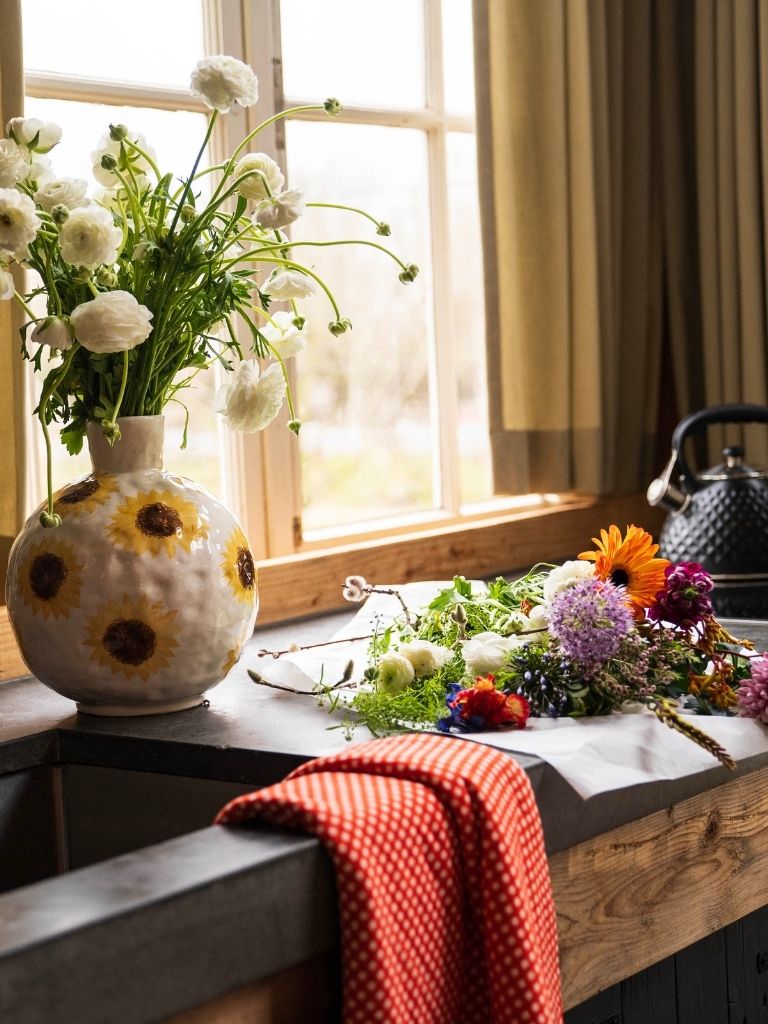 Vase Sunflower