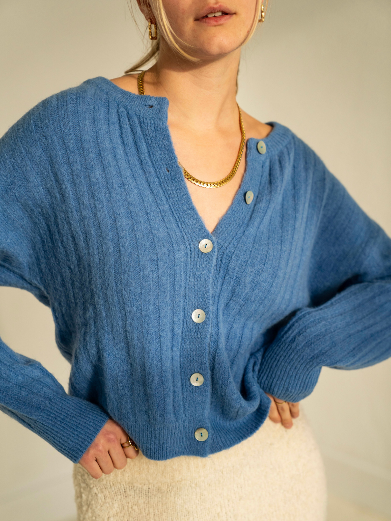 Cardigan Nyke Blue Jean