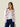 Waistcoat Kheira White Flowers