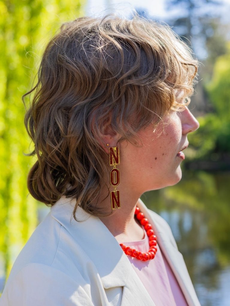 Earrings Do you Speak French Gold