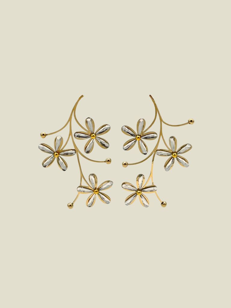 Funky Earring (Set) Somi Flower Branch