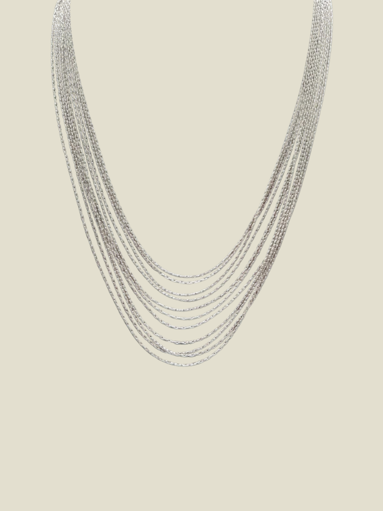Necklace Multi Wires Silver
