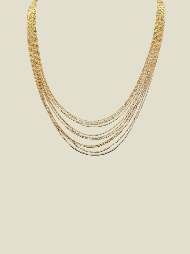 Necklace Multi Wires Gold