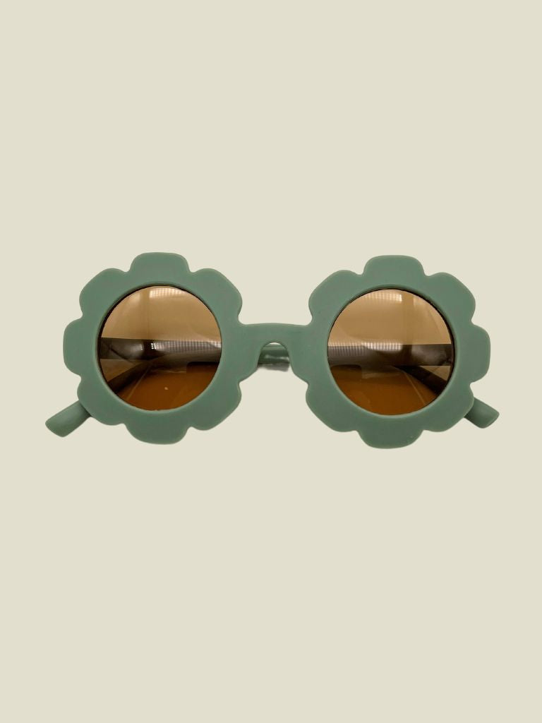 Kids Sunglasses Flower Green