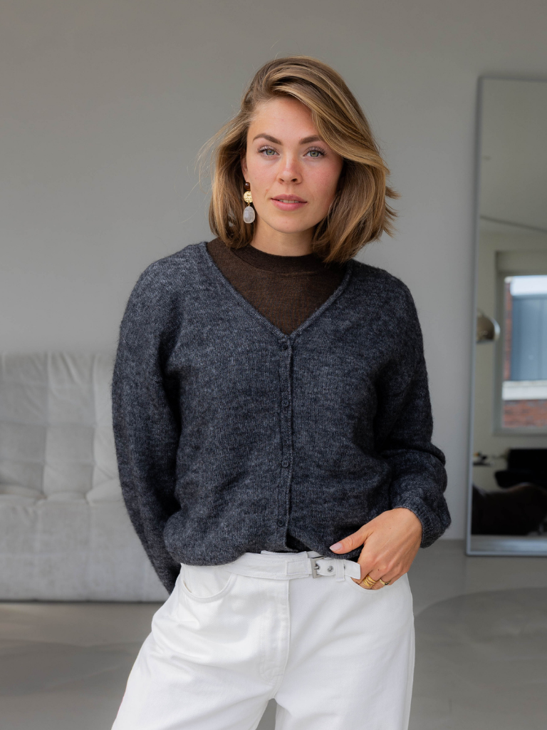 Cardigan Milania Hope Dark Grey Melange