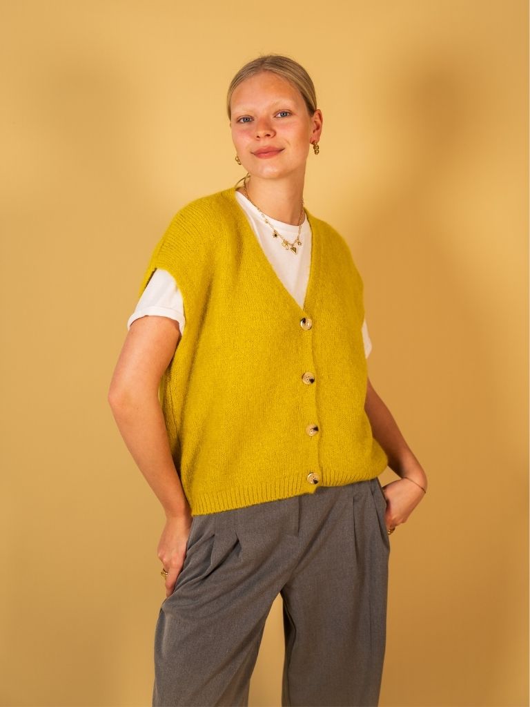 Waistcoat Emilija Mustard