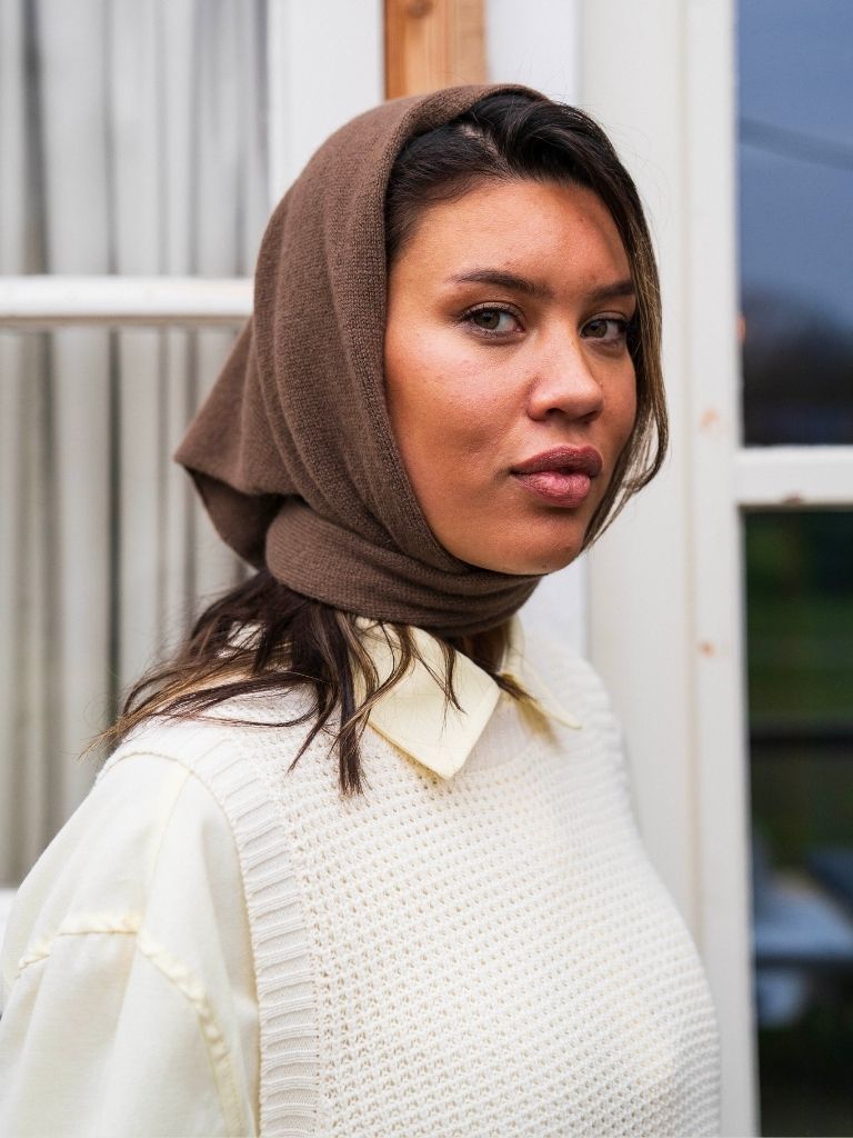 Scarf Valentina Wool Brown