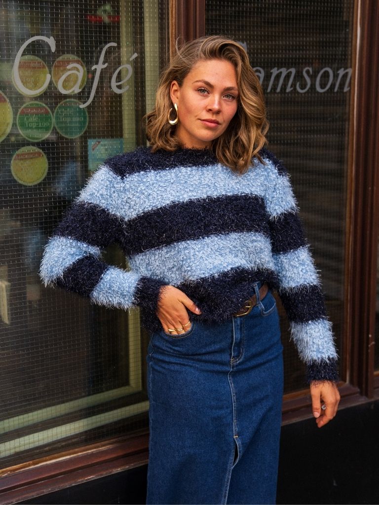 Pullover Leryssa Blue Stripes