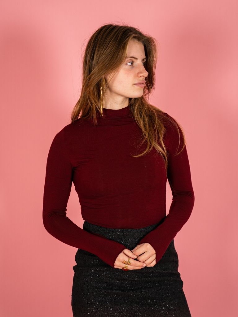 Longsleeve Bibi Bordeaux