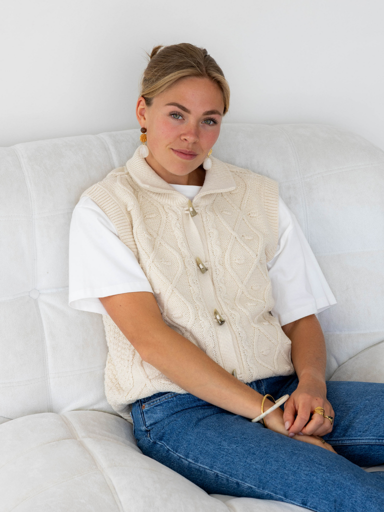 Waistcoat Destan Sandshell