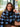 Pull Rabia Zip Check Blue