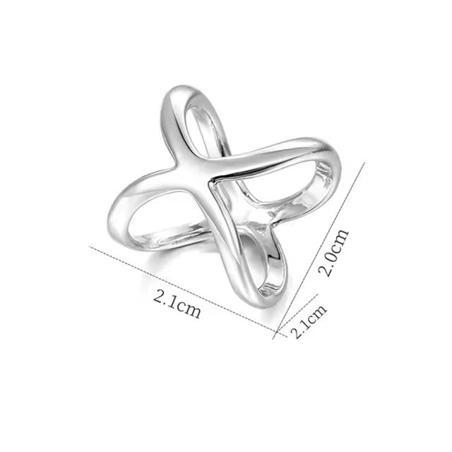 Scarf Ring X Silver