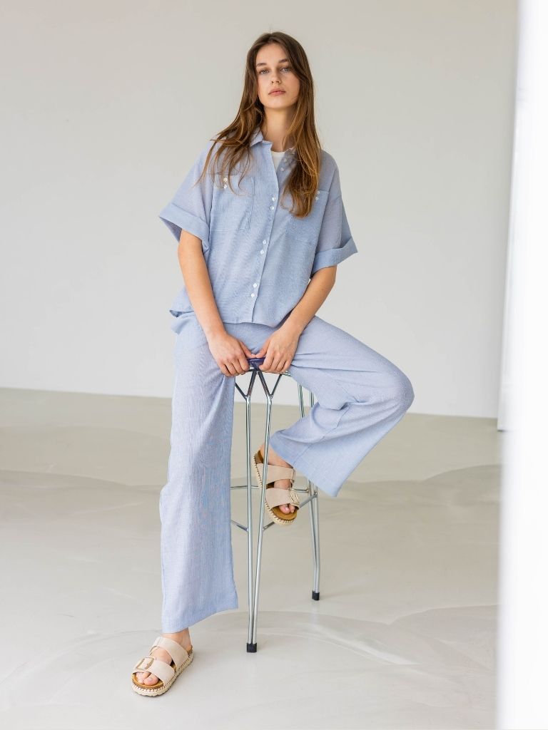 Pants Kinley HW Oceana White