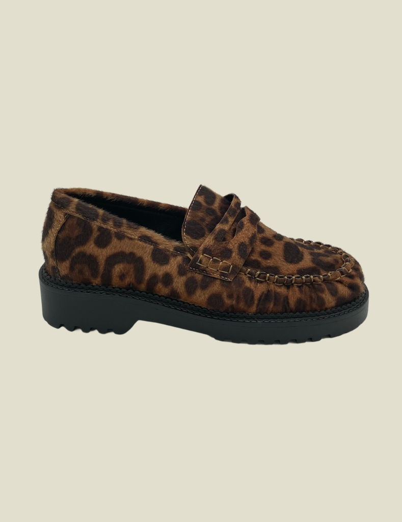 Loafers Classic Leopard Black