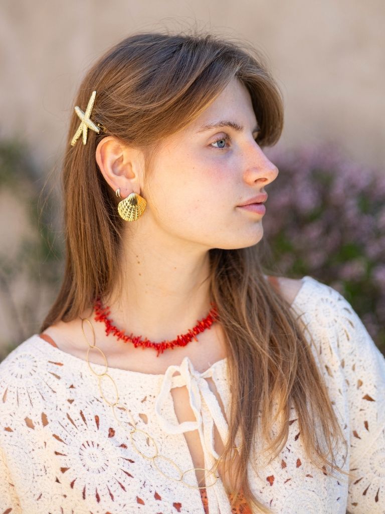 Hair Pin Starfish Gold