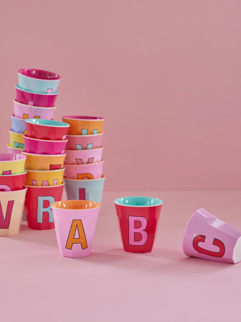 Melamine Alphabet Pink