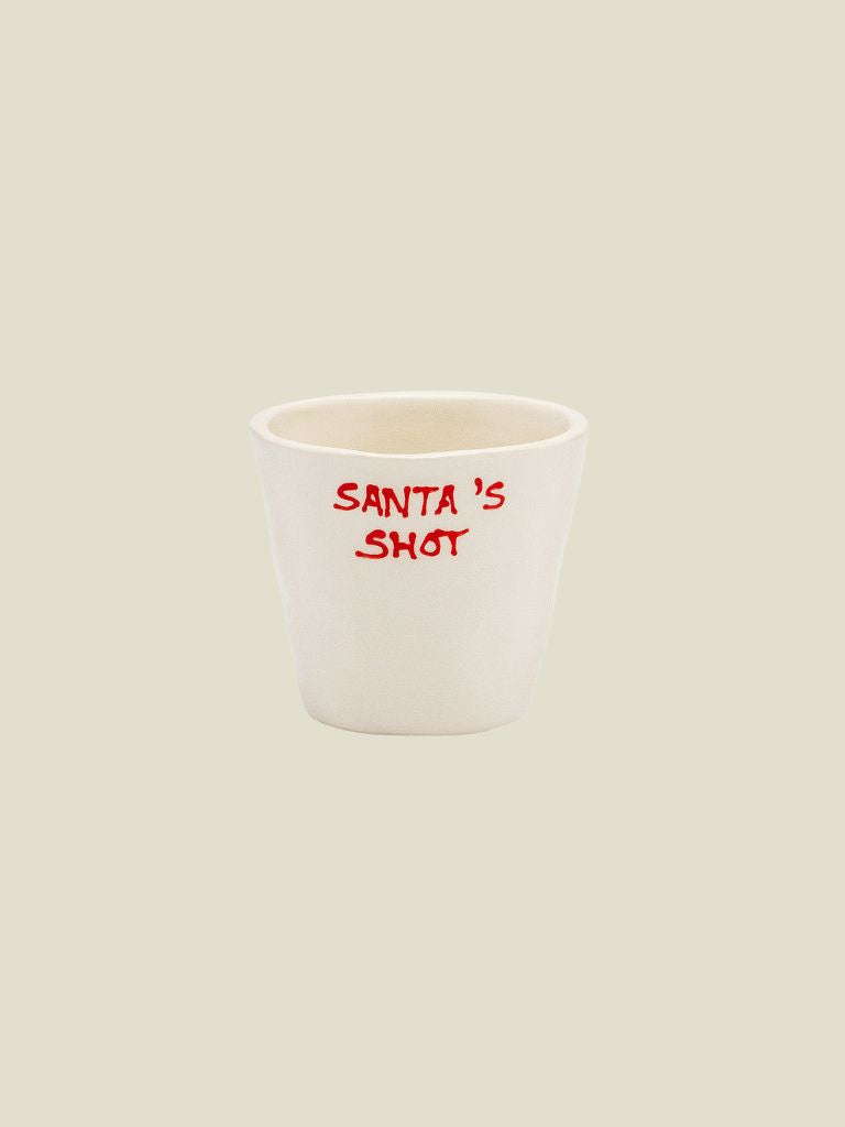Espresso Cup Santas Shot White