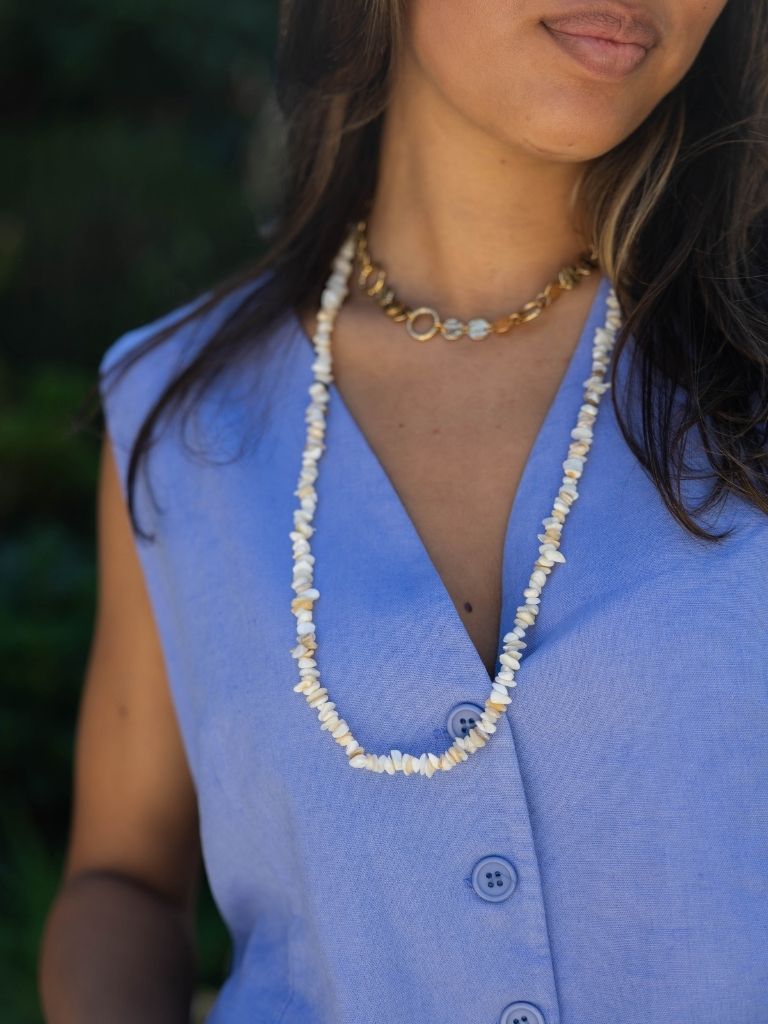 Necklace Long Natural Stones