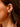Earring Single Leafy Huggie Gold
