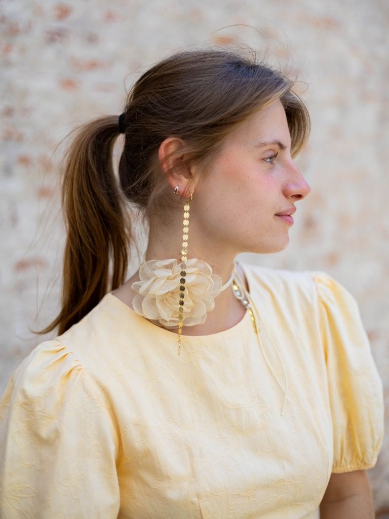 Funky Earrings (Set) Long Circles Gold