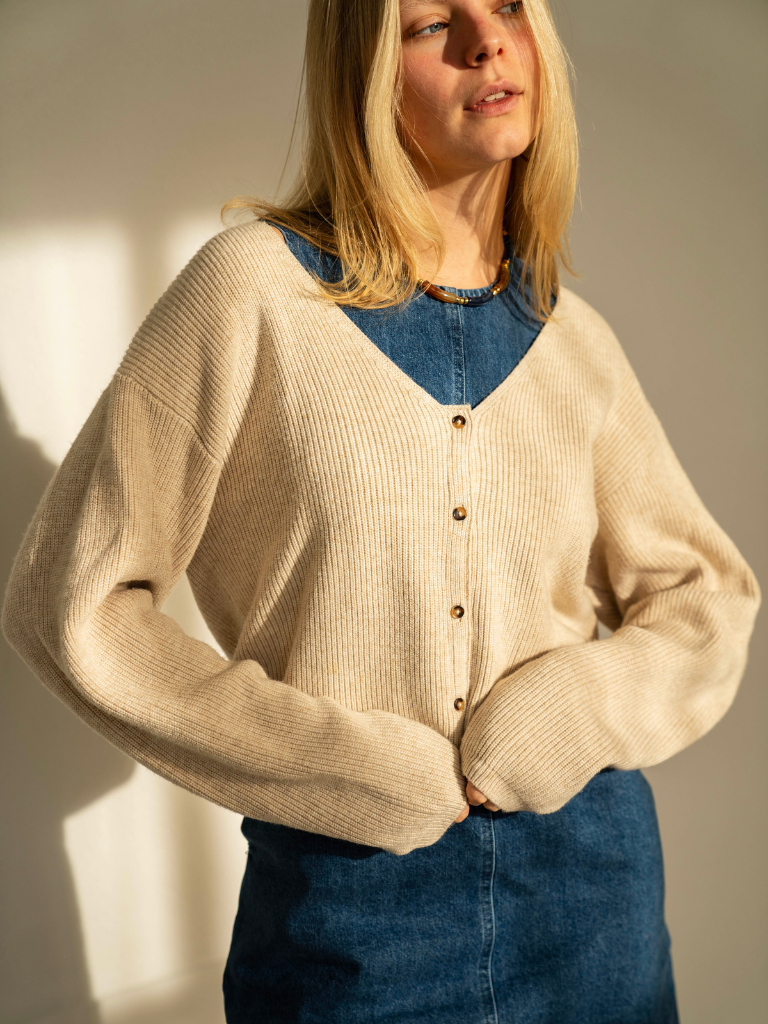 Cardigan Klaka Oatmeal Melange