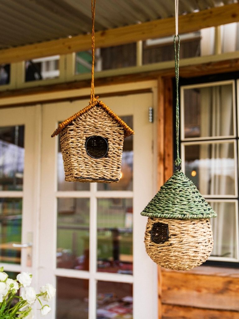 Hanging Bird House Round