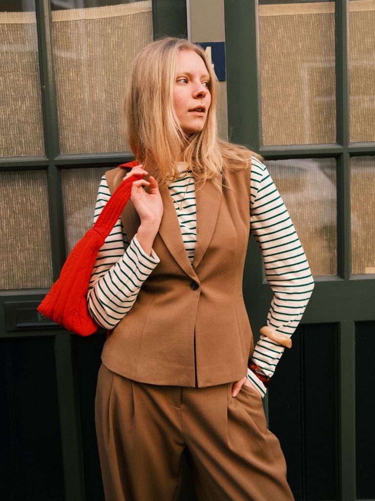 Longsleeve Diara Green Striped