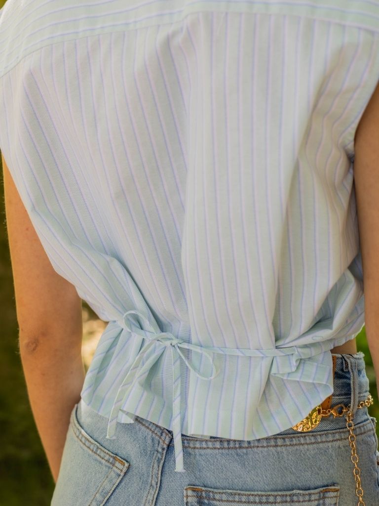 Blouse Lana SS Green Stripe