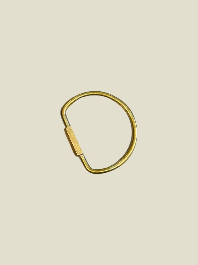 Key Ring Round Brass