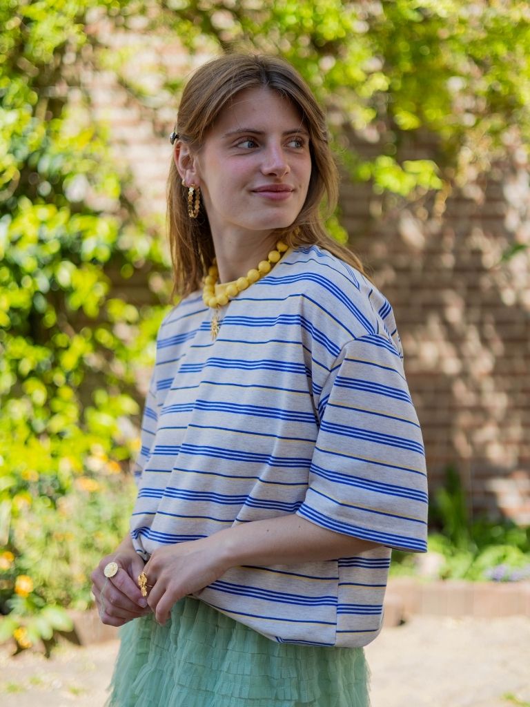 Tshirt Caressa Blue Stripes