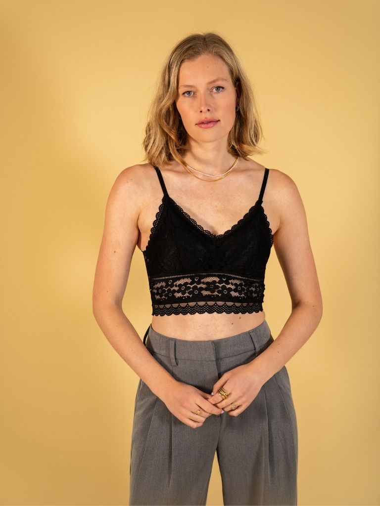 Bralette Lace Black