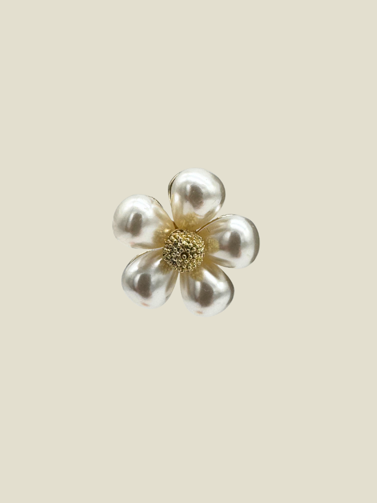 Broche Pearl Flower
