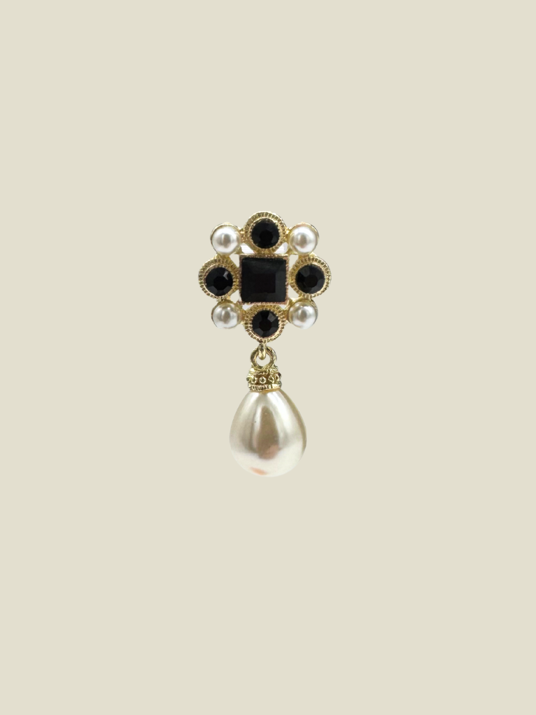 Broche Black Pearl Bead