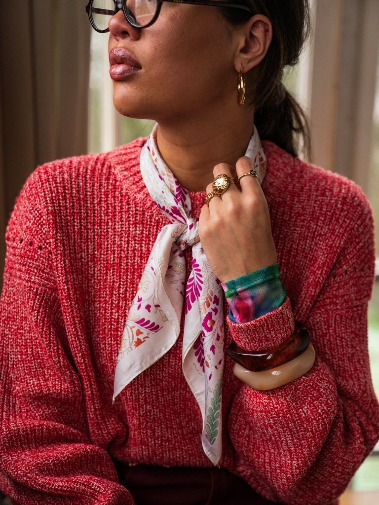 Scarf Valerie Pink Paisley