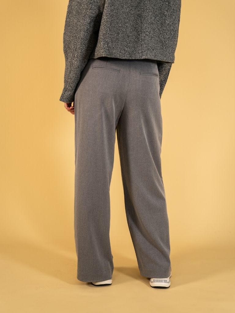 Pants HW Henrika Grey Melange