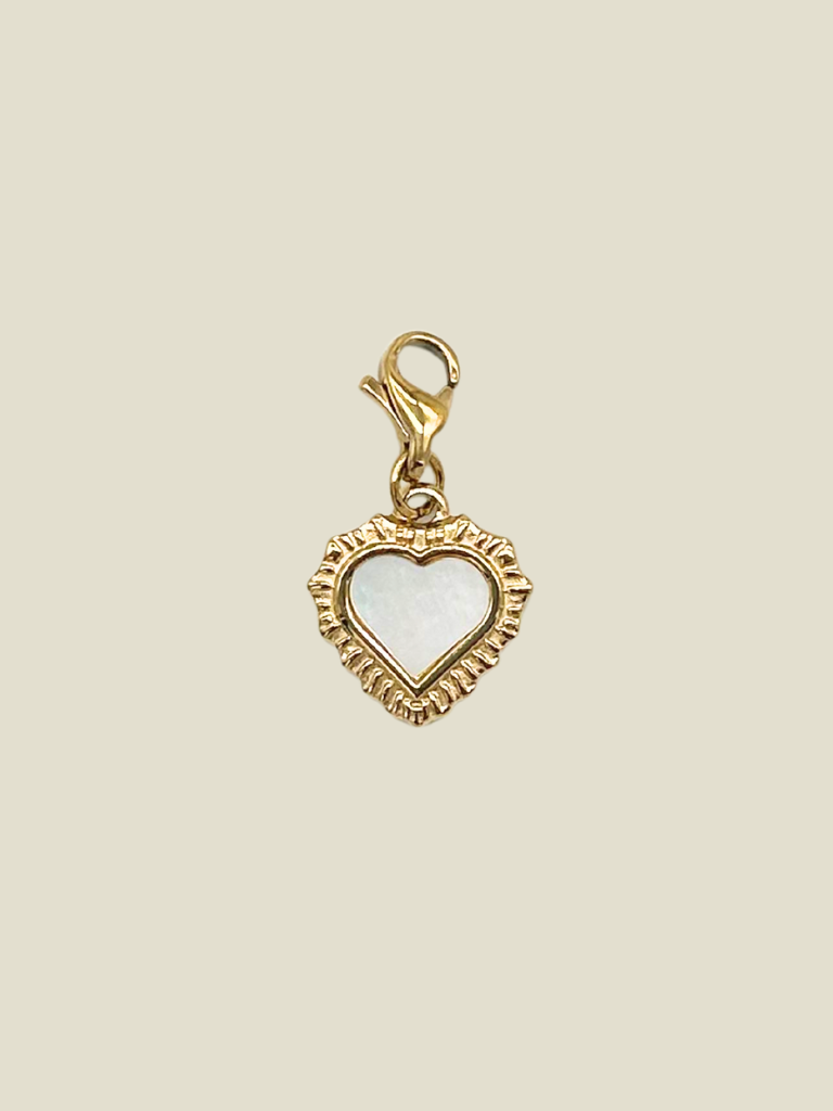 Pendant Pearl Heart Gold