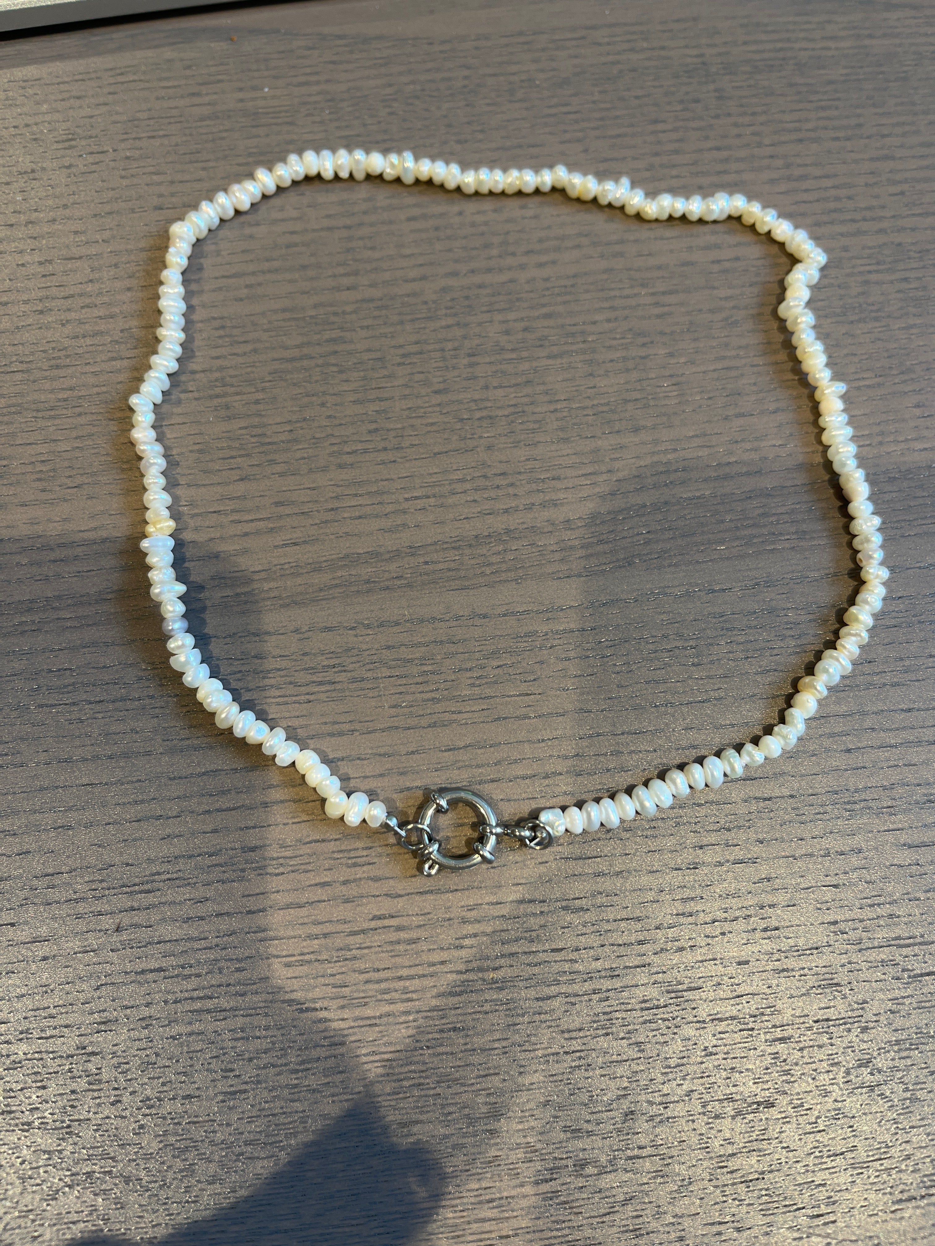 Necklace Pearls Silver Clasp