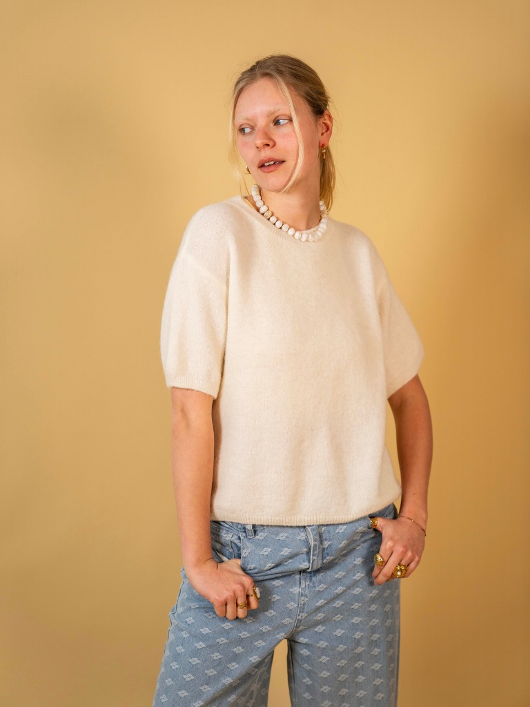 Pull Nevi SS Light Yellow