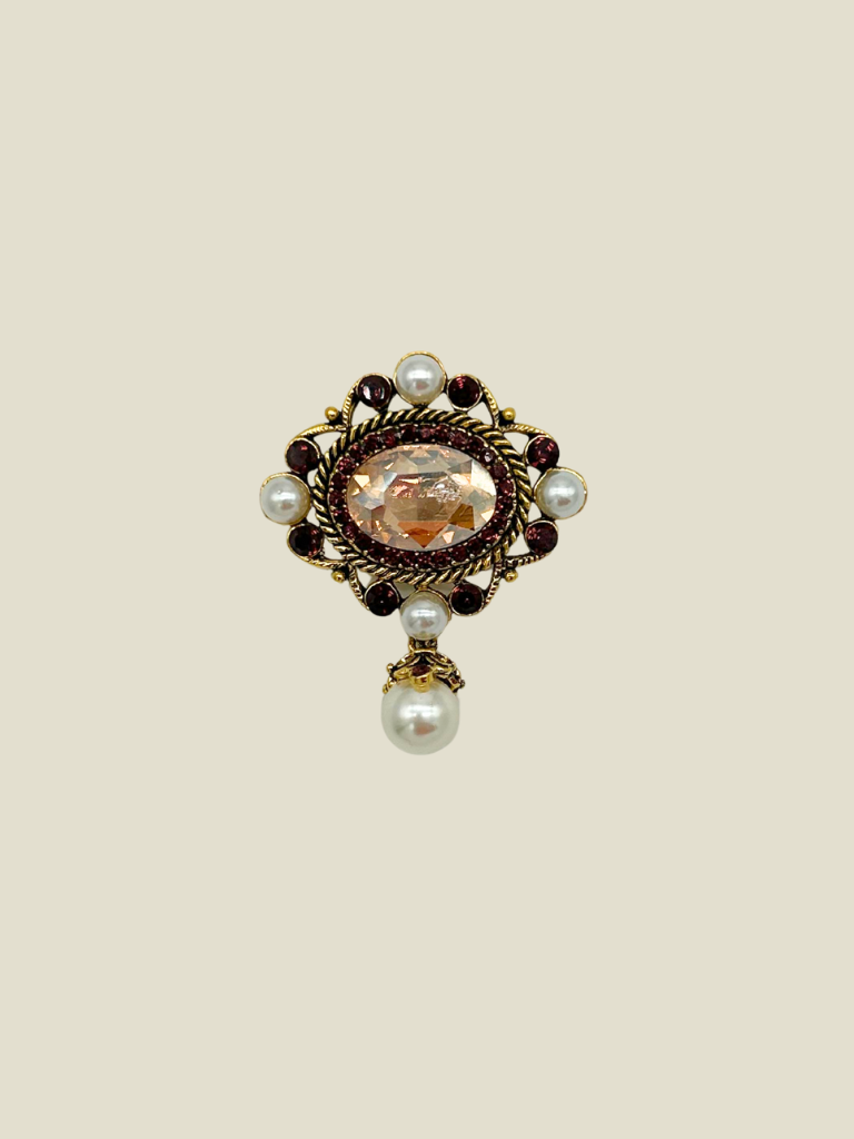 Broche Symphony Diamond Pearl