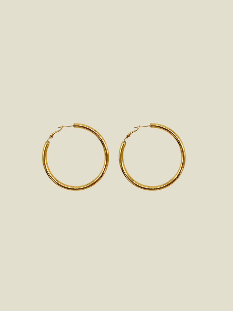 Funky Earrings (Set) S Hoops Gold Medium