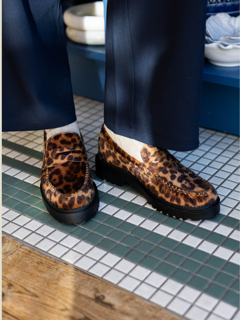 Loafers Classic Leopard Black