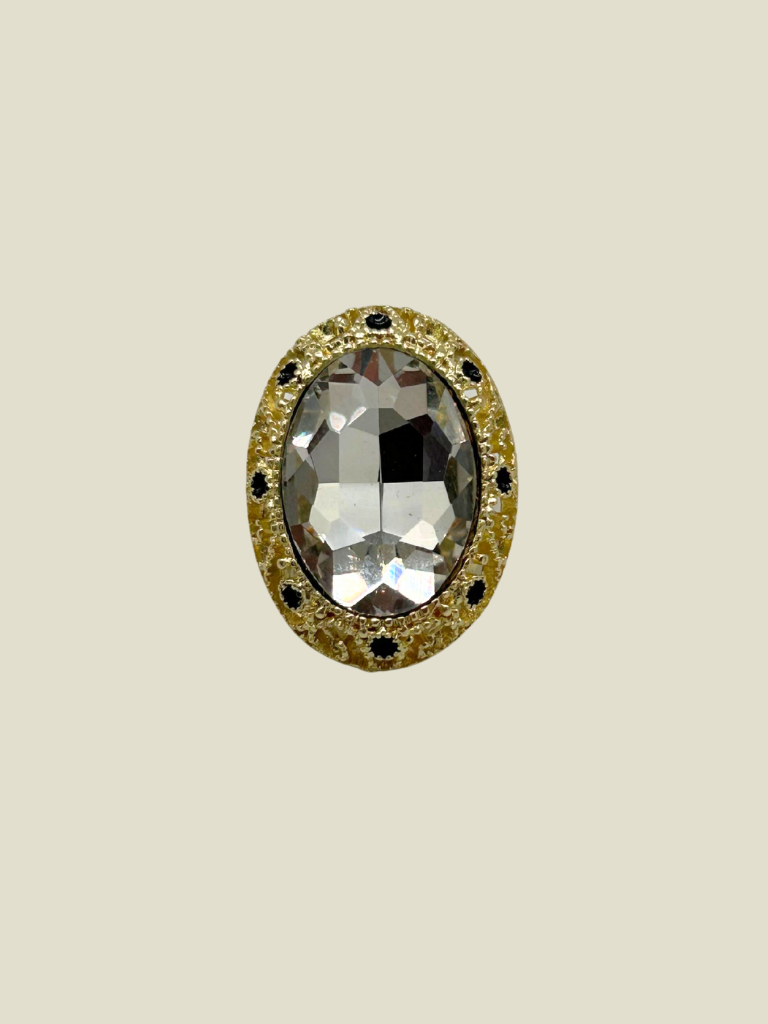 Broche Vintage Oval Stone