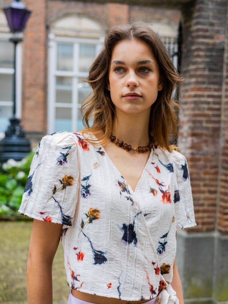 Wrap Blouse Leanne Rose