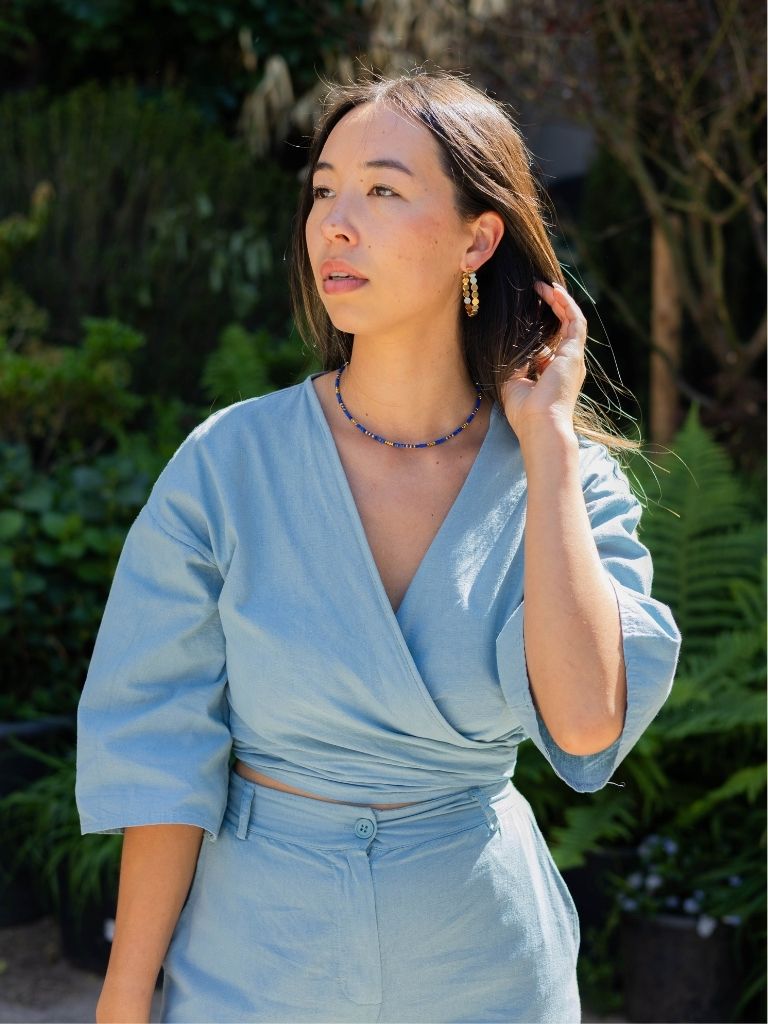 Wrap Top Maud Dust